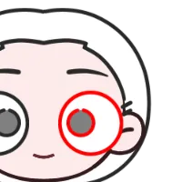 Round Eye Outline HSV